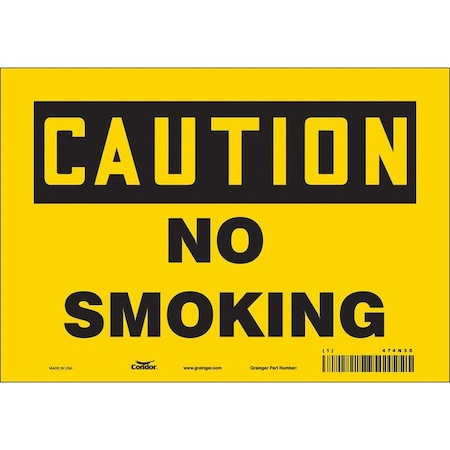 Condor Safety Sign, 7" H, 10" W, Vinyl, Vertical Rectangle, English, 474N30 474N30