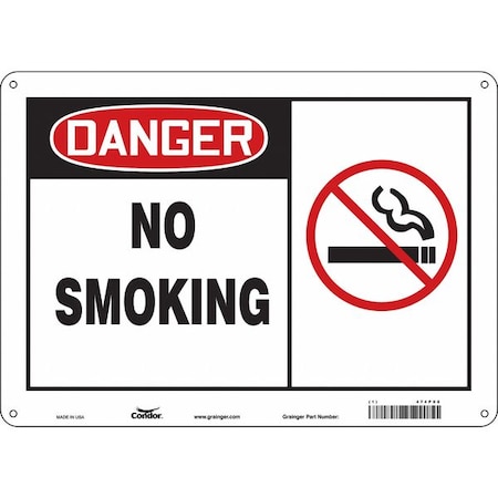 Condor Safety Sign, 10" H, 14 in W, Horizontal Rectangle, English, 474P08 474P08