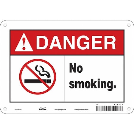 Condor Safety Sign, 7" H, 10" W, Vertical Rectangle, English, 474P13 474P13