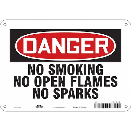 Condor Safety Sign, 7" H, 10" W, Vertical Rectangle, English, 474T27 474T27