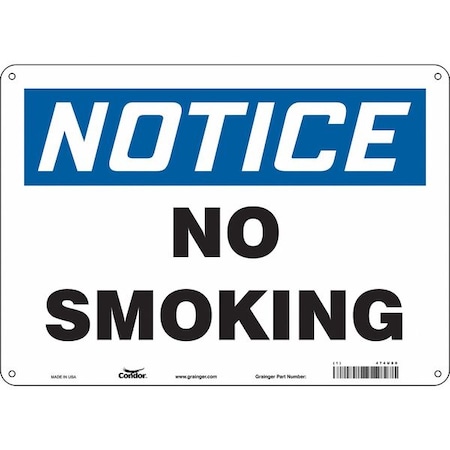 Condor Safety Sign, 10" H, 14 in W, Polyethylene, Horizontal Rectangle, English, 474U80 474U80