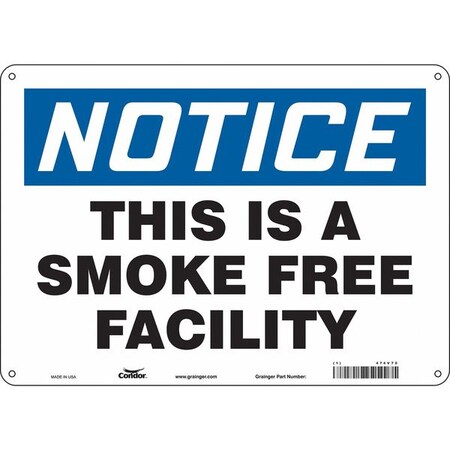 Condor Safety Sign, 10" H, 14 in W, Horizontal Rectangle, English, 474V70 474V70