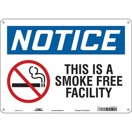 Condor Safety Sign, 10" H, 14 in W, Horizontal Rectangle, English, 474V77 474V77