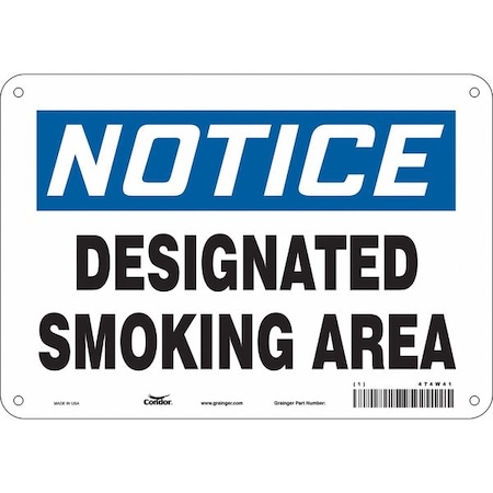 Condor Safety Sign, 7" H, 10" W, Polyethylene, Vertical Rectangle, English, 474W41 474W41