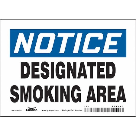 Condor Safety Sign, 5 in H, 7 in W, Vinyl, Horizontal Rectangle, English, 474W43 474W43