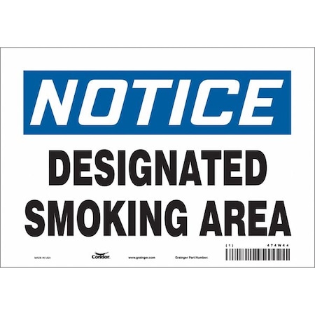 Condor Safety Sign, 7" H, 10" W, Vinyl, Vertical Rectangle, English, 474W44 474W44