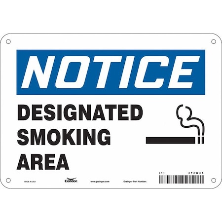 Condor Safety Sign, 7" H, 10" W, Vertical Rectangle, English, 474W46 474W46