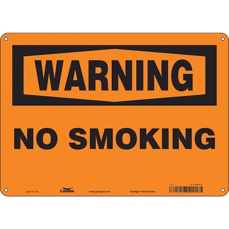 Condor Safety Sign, 10" H, 14 in W, Polyethylene, Horizontal Rectangle, English, 474W66 474W66