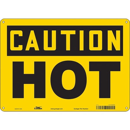 Condor Danger Sign, 10 in H, 14 in W, Polyethylene, Horizontal Rectangle, English, 474X89 474X89