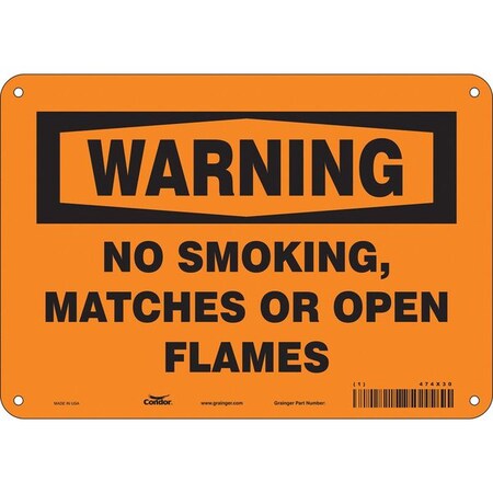 Condor Safety Sign, 7" H, 10" W, Vertical Rectangle, English, 474X30 474X30