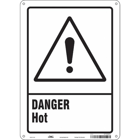 Condor Safety Sign, 14 in Height, 10 in Width, Polyethylene, Vertical Rectangle, English, 474X67 474X67