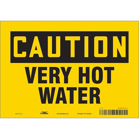 Condor Danger Sign, 7 in H, 10 in W, Vinyl, Vertical Rectangle, English, 474Y71 474Y71