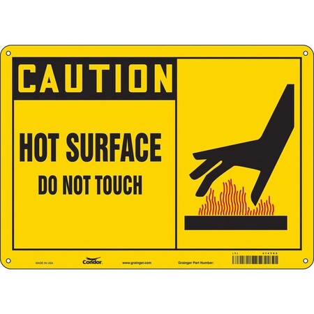 Condor Danger Sign, 10 in H, 14 in W, Aluminum, Horizontal Rectangle, English, 474Y02 474Y02