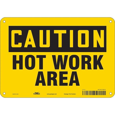 Condor Danger Sign, 7 in H, 10 in W, Polyethylene, Vertical Rectangle, English, 474Y44 474Y44