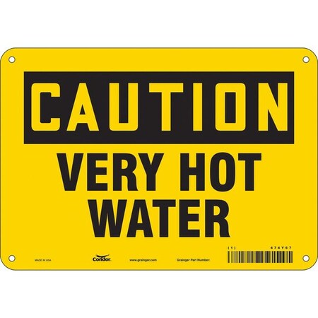 Condor Danger Sign, 10" W x 7" H, 0.032" Thick, 474Y67 474Y67