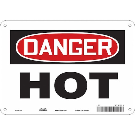 Condor Danger Sign, 10" W x 7" H, 0.032" Thick, 474Z13 474Z13