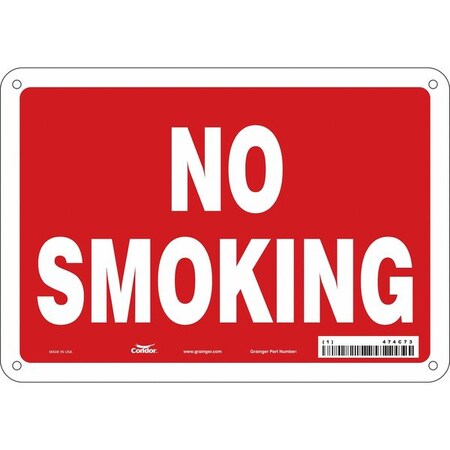 Condor Safety Sign, 7" H, 10" W, Polyethylene, Vertical Rectangle, English, 474C73 474C73