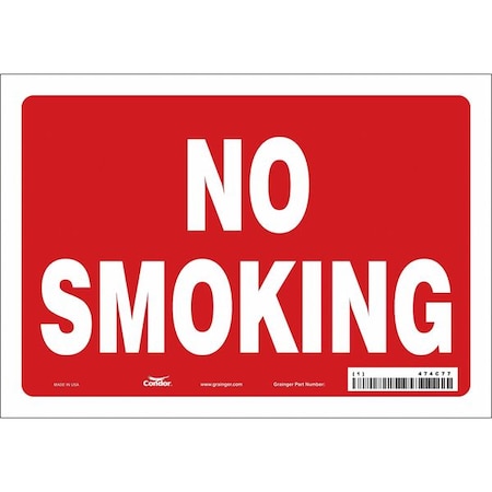 Condor Safety Sign, 7" H, 10" W, Vinyl, Vertical Rectangle, English, 474C77 474C77