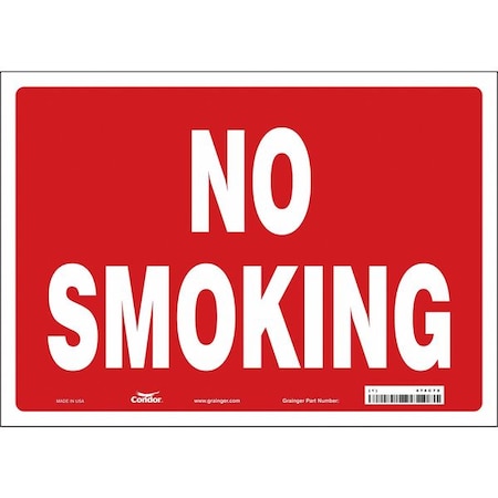Condor Safety Sign, 10" H, 14 in W, Vinyl, Horizontal Rectangle, English, 474C78 474C78