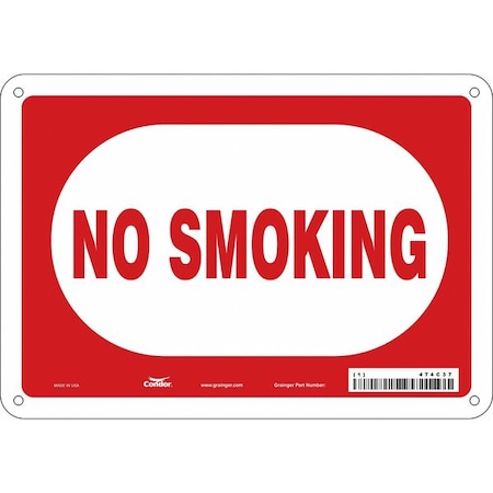 Condor Safety Sign, 7" H, 10" W, Polyethylene, Vertical Rectangle, English, 474C37 474C37