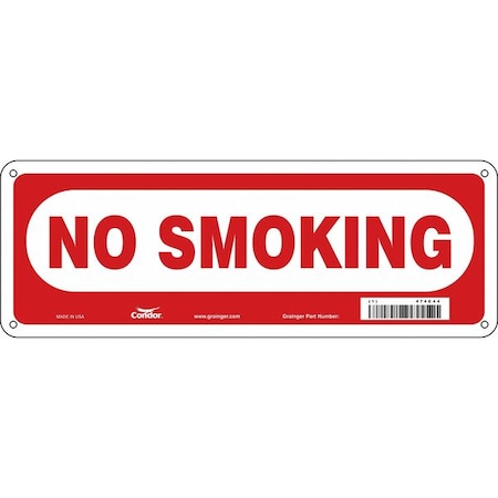 Zoro Select Safety Sign, 5 in H, 14 in W, Fiberglass, Vertical Rectangle, English, 474C44 474C44