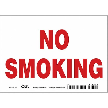 Condor Safety Sign, 5 in H, 7 in W, Vinyl, Horizontal Rectangle, English, 474C58 474C58