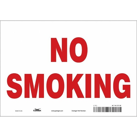 Condor Safety Sign, 7" H, 10" W, Vinyl, Vertical Rectangle, English, 474C59 474C59