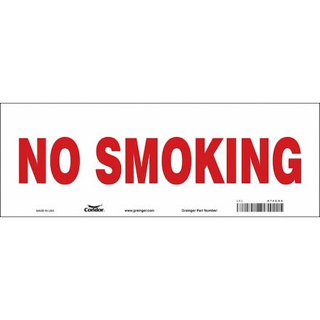 Condor Safety Sign, 5 in H, 14 in W, Vinyl, Vertical Rectangle, English, 474C66 474C66