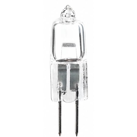 Zoro Select Miniature Halogen Bulb, 350 lm, 20W, Clear (Formerly LumaPro) JC20-1PK