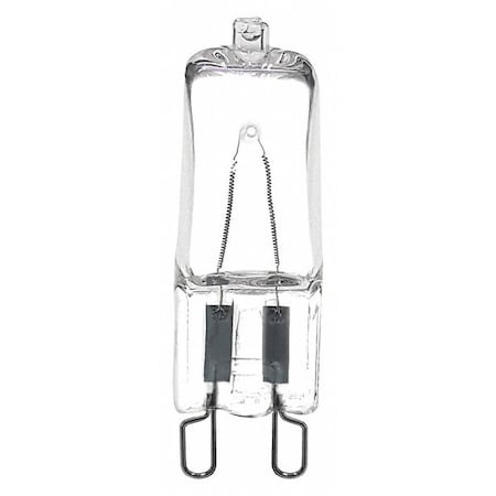 Zoro Select Miniature Halogen Bulb, 240 lm, 40W, Clear (Formerly LumaPro) Q25G9/CD-40W