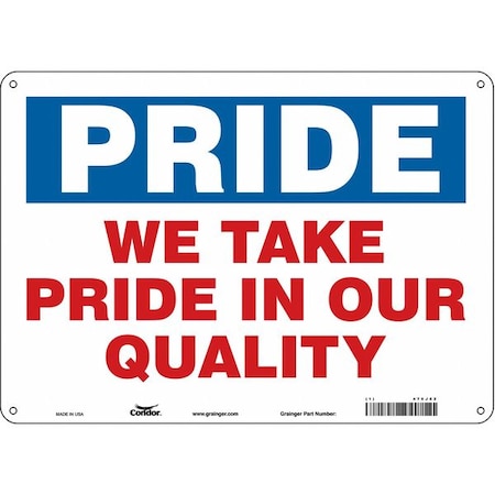 Condor Safety Sign, 10 in Height, 14 in Width, Polyethylene, Horizontal Rectangle, English, 475J82 475J82