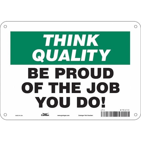 Condor Safety Sign, 7 in Height, 10 in Width, Aluminum, Vertical Rectangle, English, 475J13 475J13