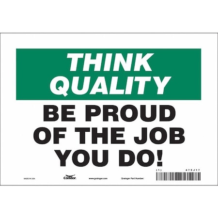 Condor Safety Sign, 7 in Height, 10 in Width, Vinyl, Vertical Rectangle, English, 475J17 475J17
