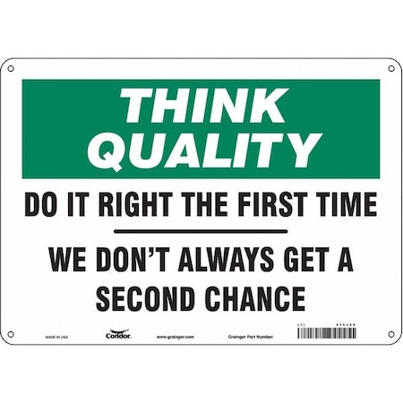 Condor Safety Sign, 10 in Height, 14 in Width, Aluminum, Horizontal Rectangle, English, 475J20 475J20