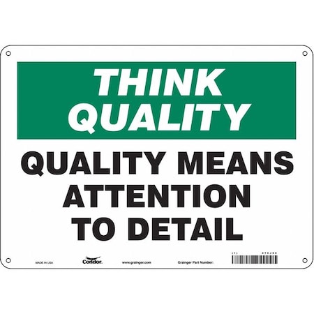 Condor Safety Sign, 10 in Height, 14 in Width, Polyethylene, Horizontal Rectangle, English, 475J58 475J58