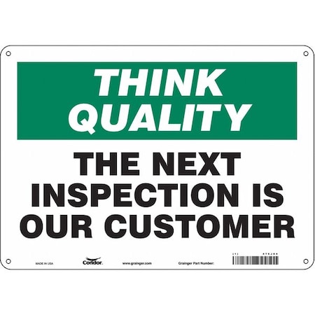 Condor Safety Sign, 10 in Height, 14 in Width, Polyethylene, Horizontal Rectangle, English, 475J64 475J64