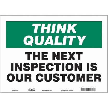 Condor Safety Sign, 10 in Height, 14 in Width, Vinyl, Horizontal Rectangle, English, 475J66 475J66