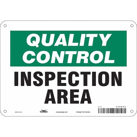 Condor Quality Control, Inspection Area, 10 in W x 7 in H, Vertical Rectangle, Polyethylene, 475K24 475K24