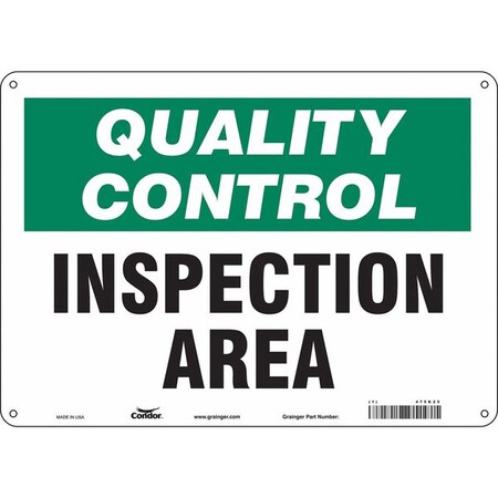 Condor Quality Control, Inspection Area, 14 in W x 10 in H, Horizontal Rectangle, Polyethylene, 475K25 475K25