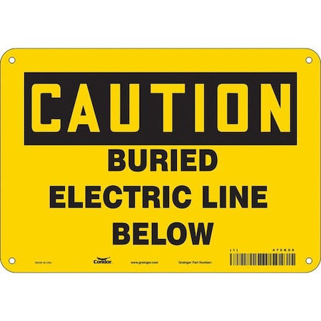 Condor Safety Sign, 7 in Height, 10 in Width, Vinyl, Vertical Rectangle, English, 475K56 475K56