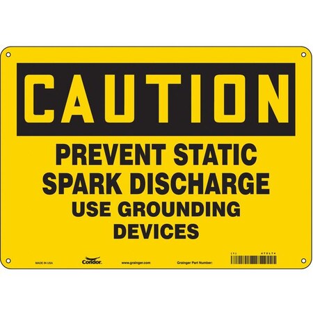 Condor Danger Sign, 14" Wx10" H, 0.055" Thickness 475L74