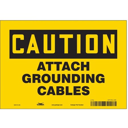 Condor Safety Sign, 7 in Height, 10 in Width, Vinyl, Vertical Rectangle, English, 475L42 475L42