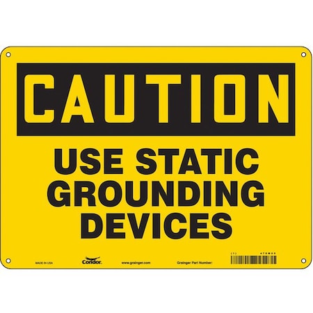 Condor Safety Sign, 10 in Height, 14 in Width, Aluminum, Horizontal Rectangle, English, 475M05 475M05