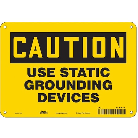 Condor Danger Sign, 10" Wx7" H, 0.055" Thickness, 475M07 475M07