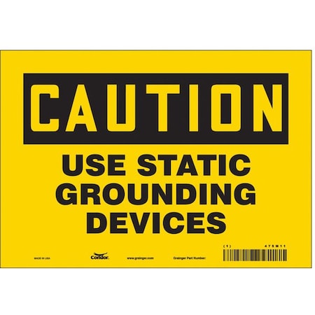 Condor Danger Sign, 10" Wx7" H, 0.004" Thickness, 475M11 475M11