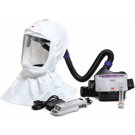 3M PAPR System Kit, Versaflo, Hood, Belt-Mount, Reusable Hood, Universal TR-300N+ECK