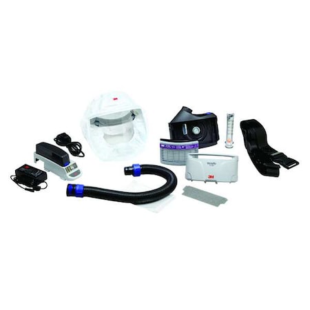 3M PAPR System Kit, Versaflo, Hood, Belt-Mount, Integrated, M/L TR-300N+ HKL