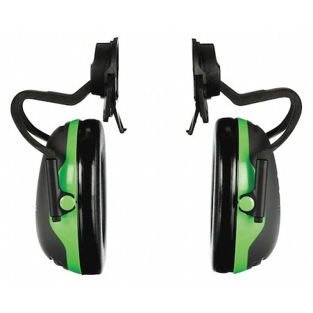 3M Peltor X1 Hard Hat Mounted Ear Muffs, 20 dB, 21 dB NRR, Passive, Foldable, Black X1P51E