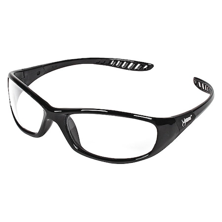 Kleenguard V40 HellRaiser, Safety Glasses, Anti-Scratch, Clear Lens, Black Frame, Full-Frame 20539