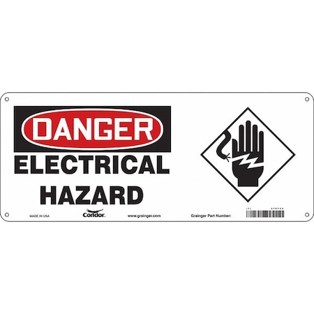 Condor Safety Sign, 17" W, 7" H, 0.055" Thickness, 475T06 475T06